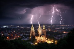 A_city_cathedral_towers_in_the_distance