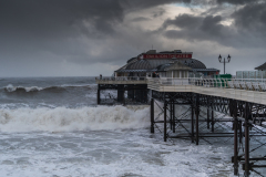 Cromer Pier during Storm Arwen